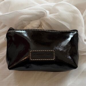 Dooney & Bourke Shiny Black Cosmetic Pouch